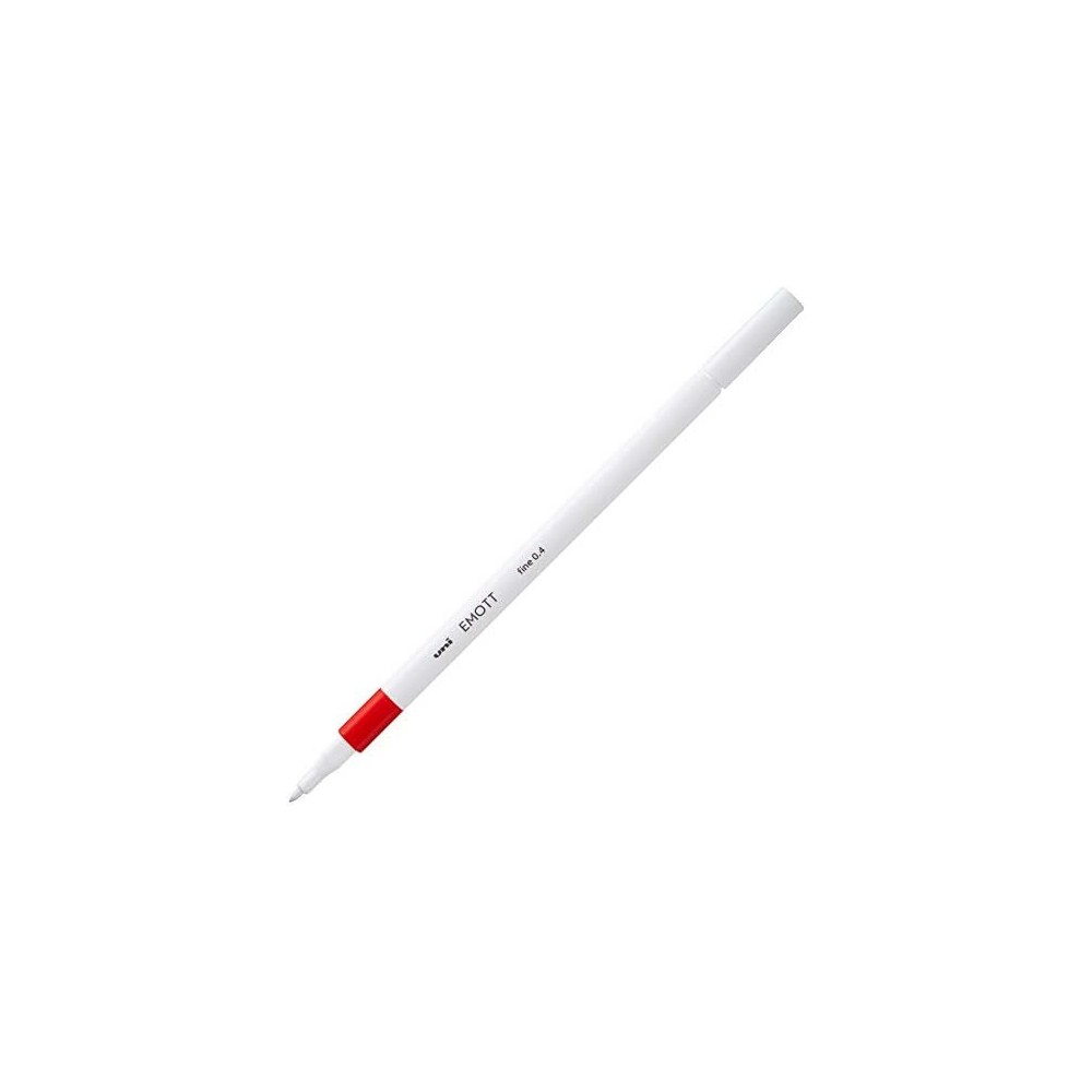 Emott fineliner - Uni - red, 0,4 mm