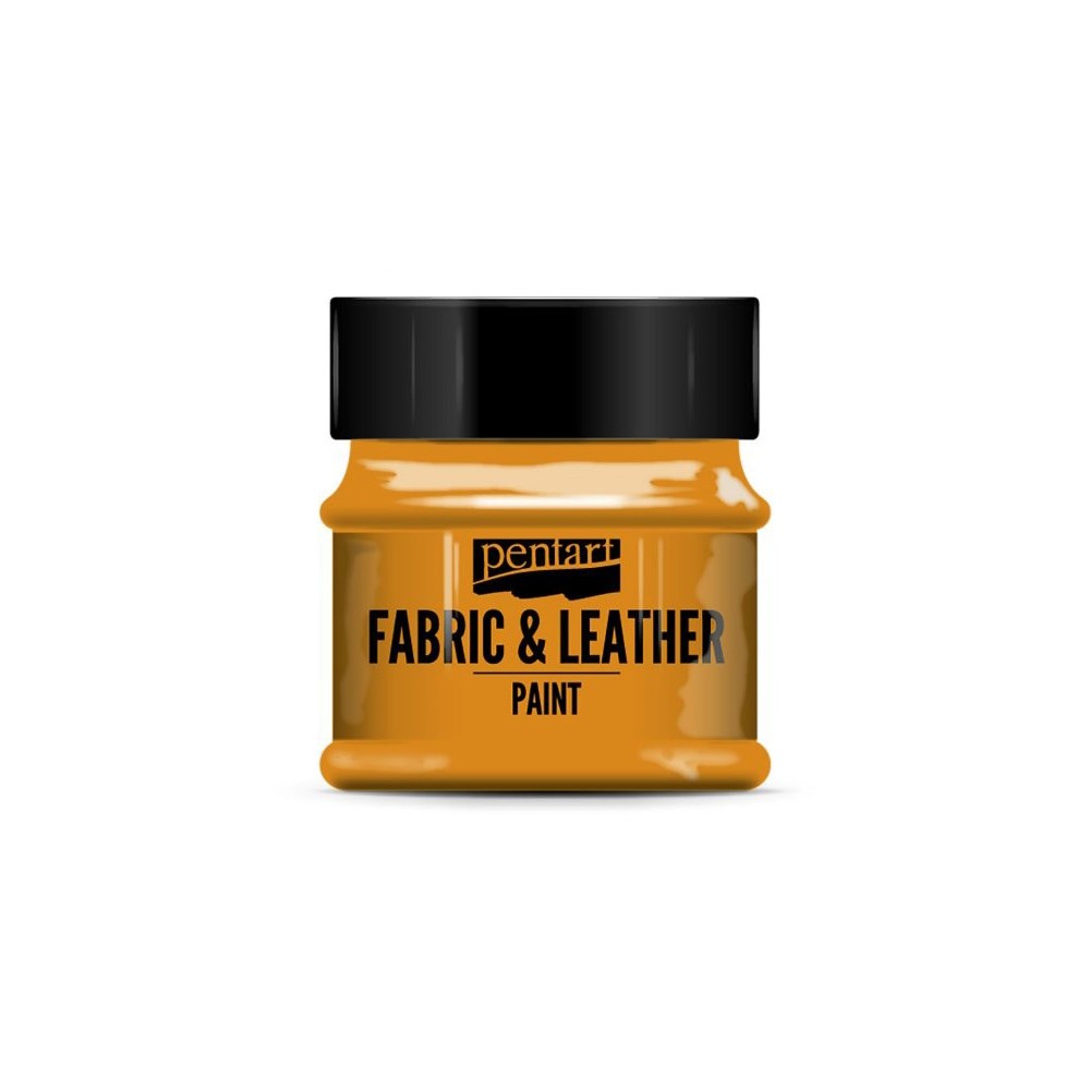 Farba do tkanin i skór - Pentart - pomarańczowa, 50 ml