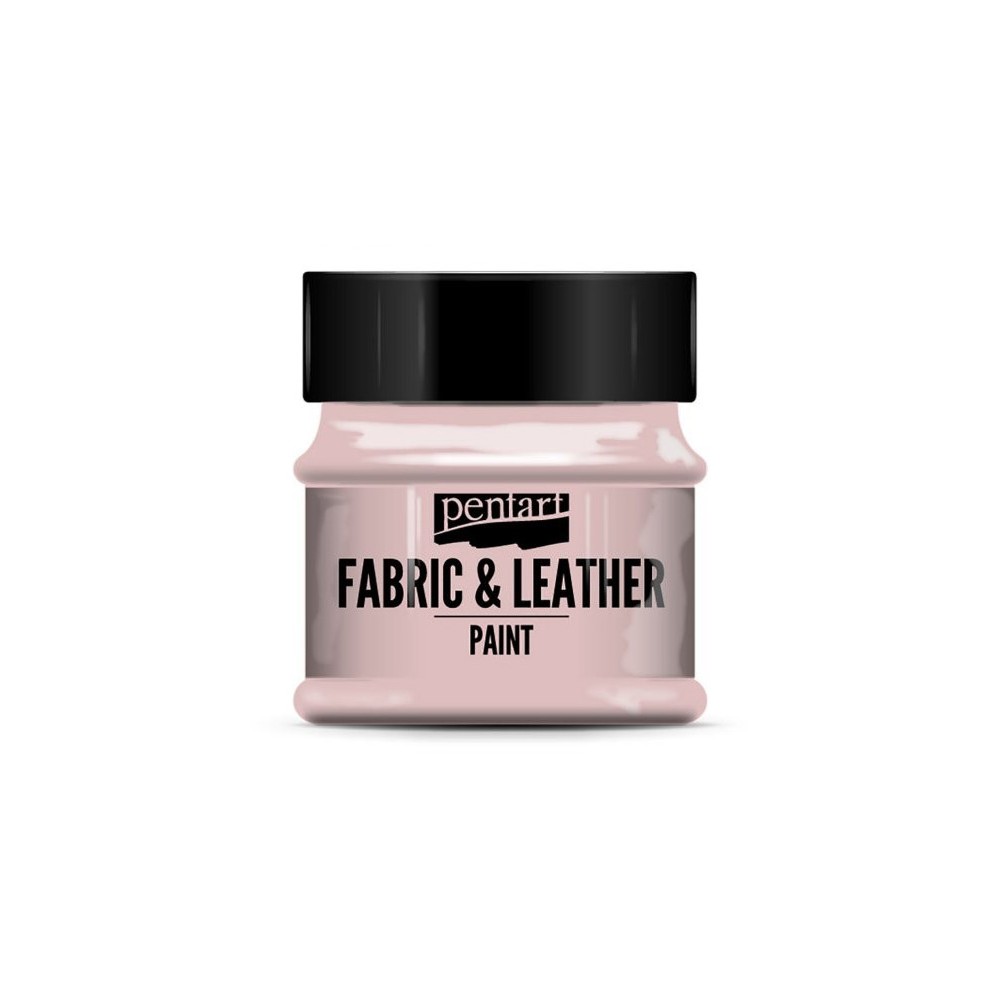 Paint for fabrics & leathers - Pentart - pink, 50 ml