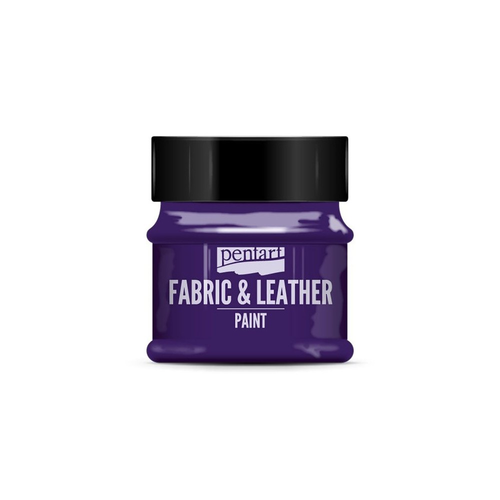 Farba do tkanin i skór - Pentart - fioletowa, 50 ml