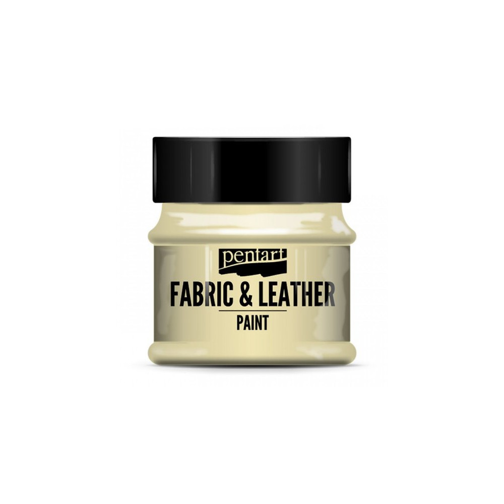 Farba do tkanin i skór - Pentart - beżowa, 50 ml