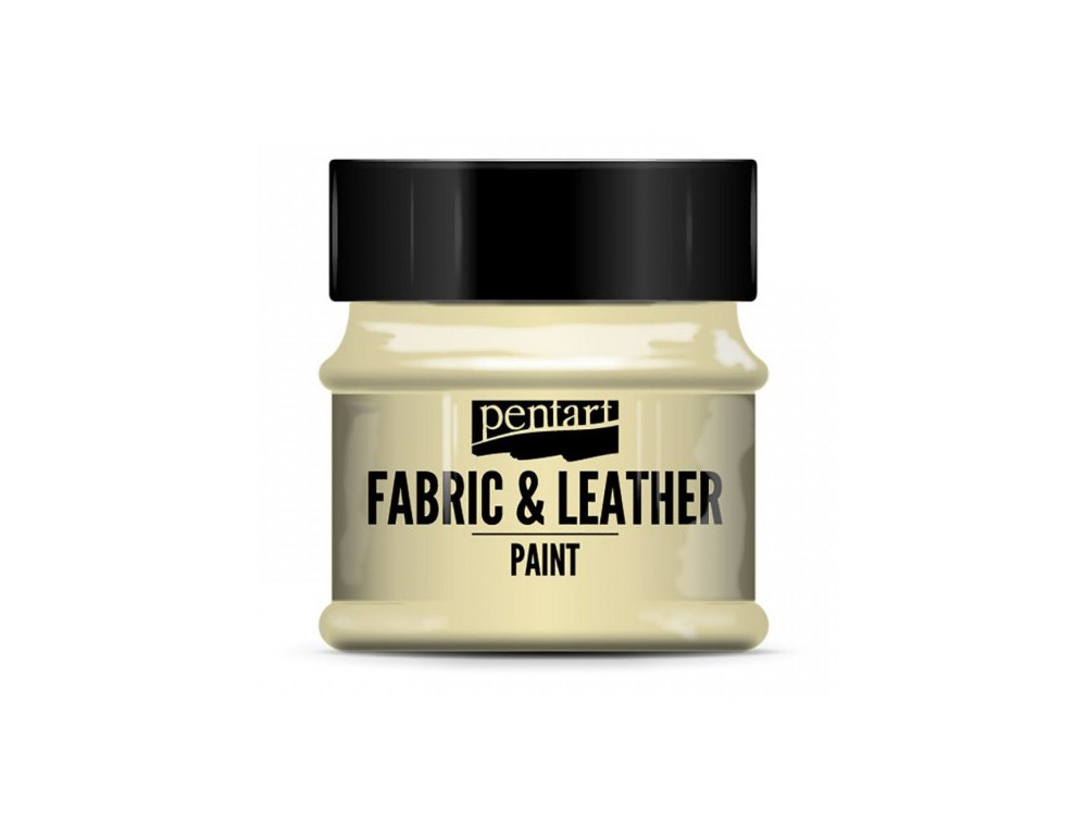 Paint for fabrics & leathers - Pentart - beige, 50 ml