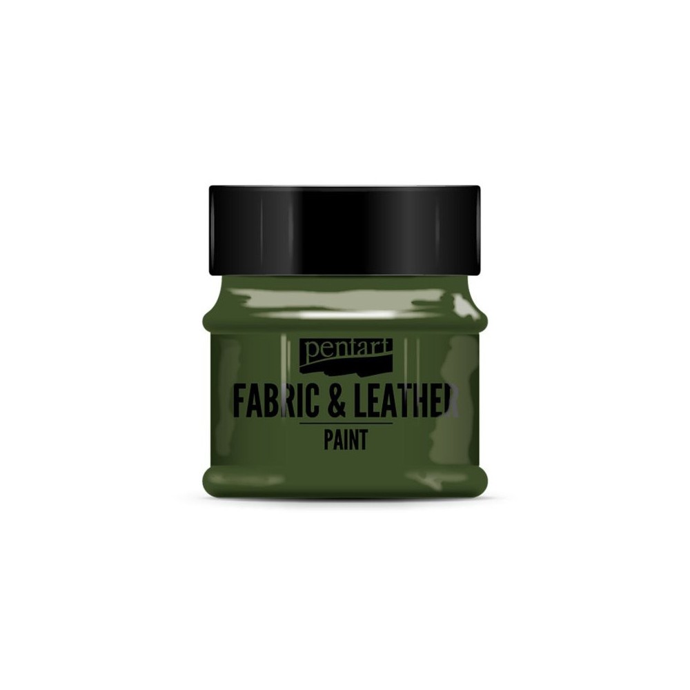 Paint for fabrics & leathers - Pentart - pine green, 50 ml
