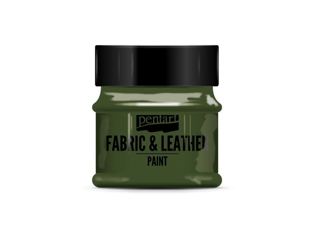 Paint for fabrics & leathers - Pentart - pine green, 50 ml