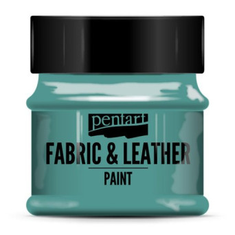 Farba do tkanin i skór - Pentart - turkus zielony, 50 ml