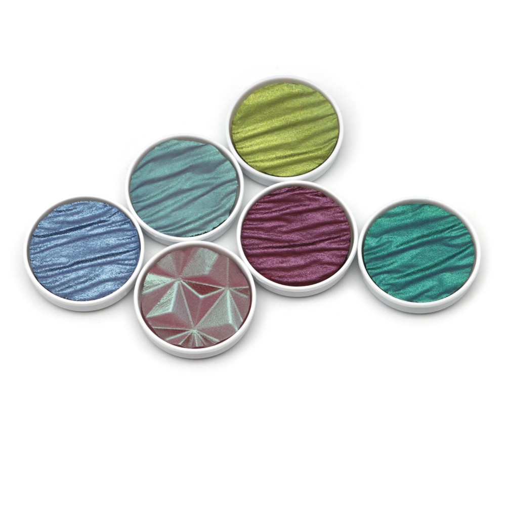 Zestaw akwareli, Paradise - Coliro Pearl Colors - 6 kolorów