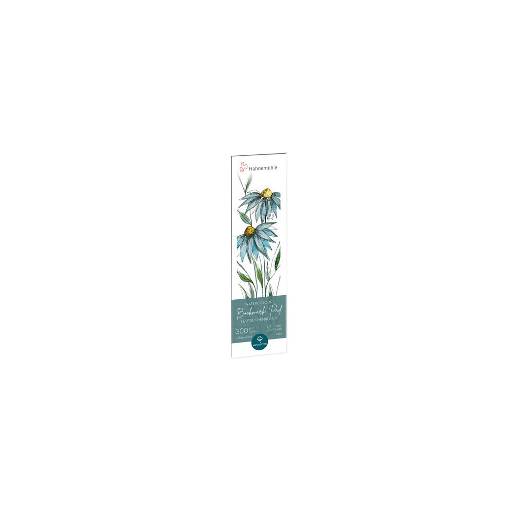 Blok do zakładek, Bookmark Pad - Hahnemühle - 5,5 x 20 cm, 300 g, 15 ark.