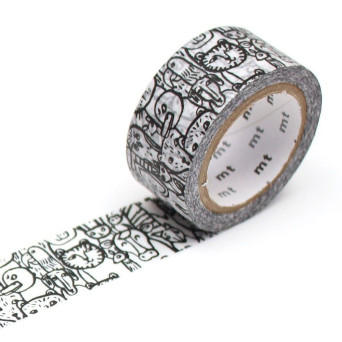 MT Masking Tape - Cup of Therapy Animals, 7 m