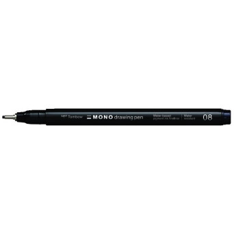 Mono Drawing Pen 08 - Tombow - black, 0,6 mm
