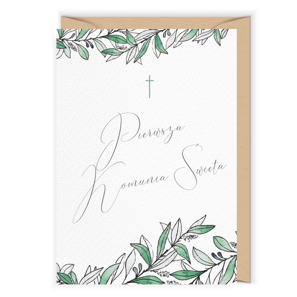 Greeting card - Cudowianki - Pierwsza Komunia Święta, 12 x 17 cm