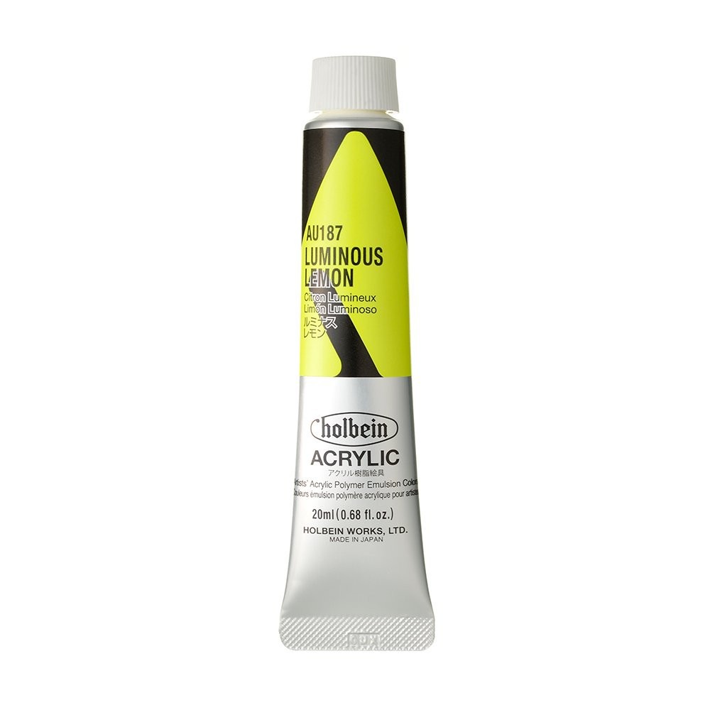 Heavy Body Acrylic Paint - Holbein - 187, Luminous Lemon, 20 ml