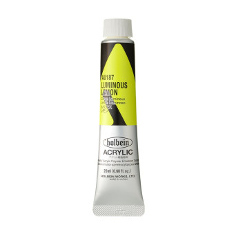 Heavy Body Acrylic Paint - Holbein - 187, Luminous Lemon, 20 ml