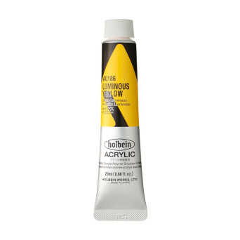 Farba akrylowa Heavy Body Acrylic - Holbein - 186, Luminous Yellow, 20 ml