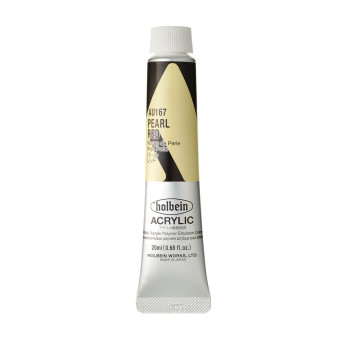 Heavy Body Acrylic Paint - Holbein - 167, Pearl Red, 20 ml