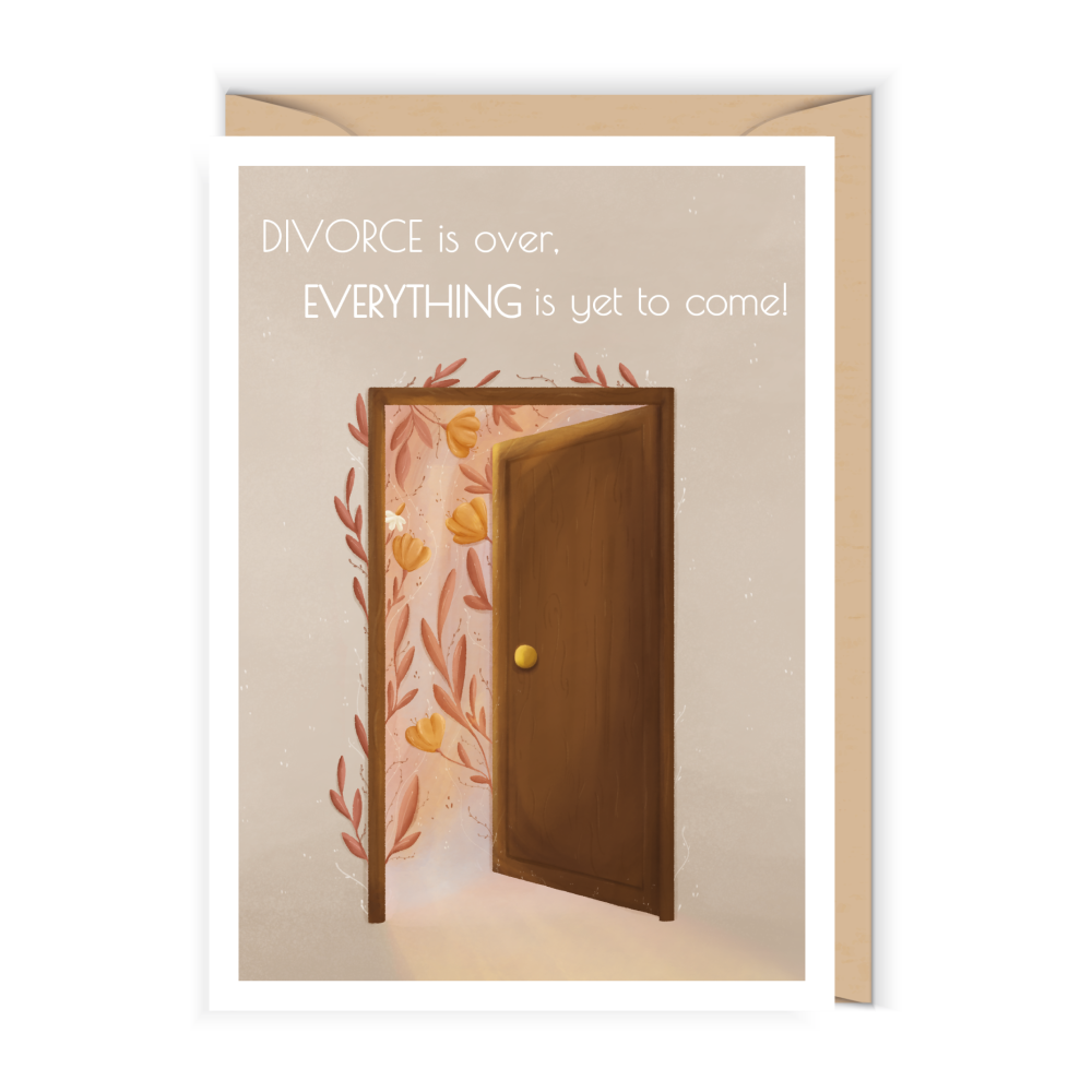 Greeting card 12 x 17 cm - Cudowianki - Divorce