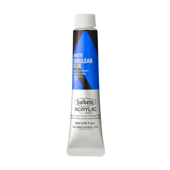 Farba akrylowa Heavy Body Acrylic - Holbein - 078, Cerulean Blue, 20 ml