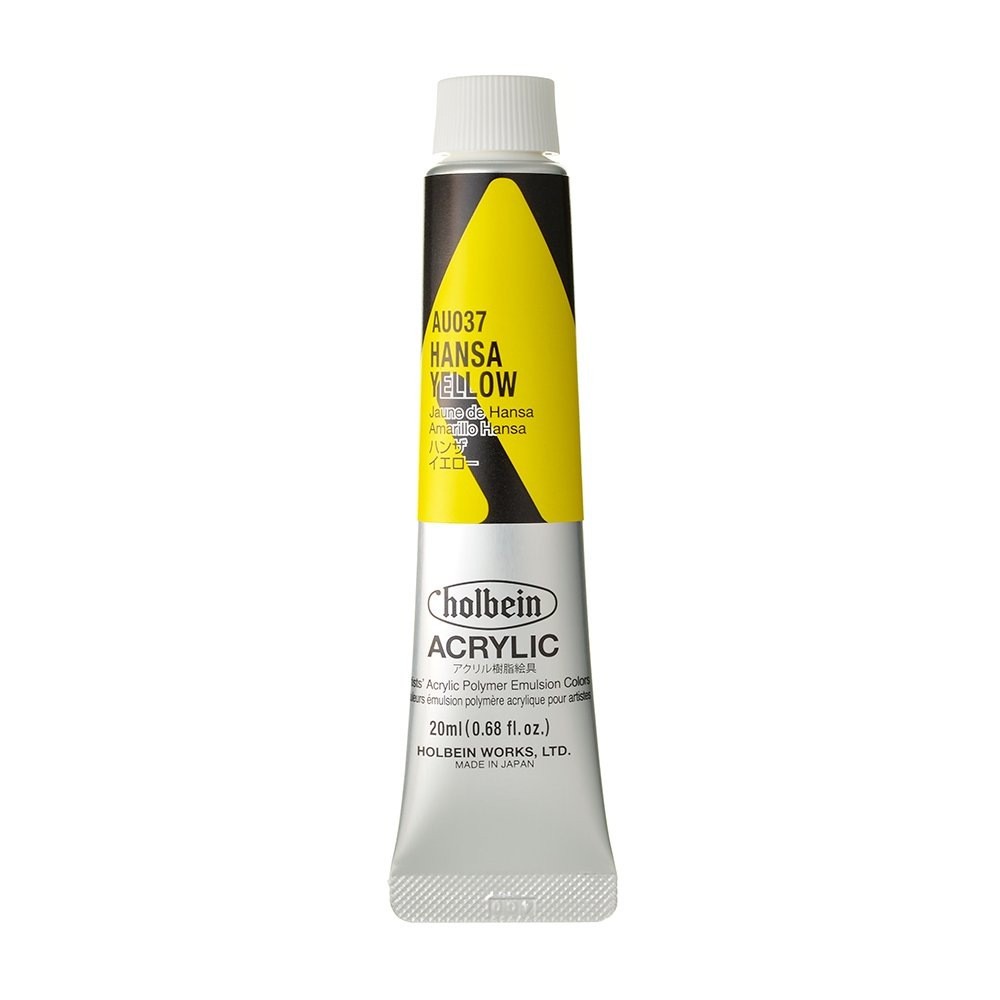 Farba akrylowa Heavy Body Acrylic - Holbein - 037, Hansa Yellow, 20 ml