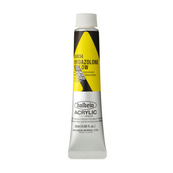 Farba akrylowa Heavy Body Acrylic - Holbein - 034, Imidazolone Yellow, 20 ml