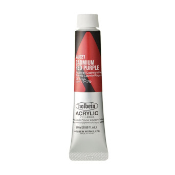 Farba akrylowa Heavy Body Acrylic - Holbein - 021, Cadmium Red Purple, 20 ml