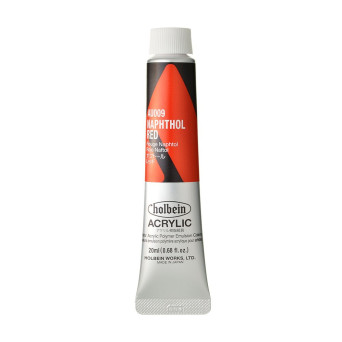 Heavy Body Acrylic Paint - Holbein - 009, Naphthol Red, 20 ml