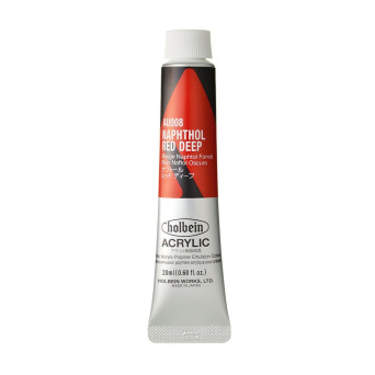 Farba akrylowa Heavy Body Acrylic - Holbein - 008, Naphthol Red Deep, 20 ml