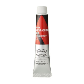 Farba akrylowa Heavy Body Acrylic - Holbein - 006, Anthraquinone Red, 20 ml