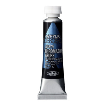 Iridescence Acrylic Paint - Holbein - 879, Chromashine Azure, 5 ml