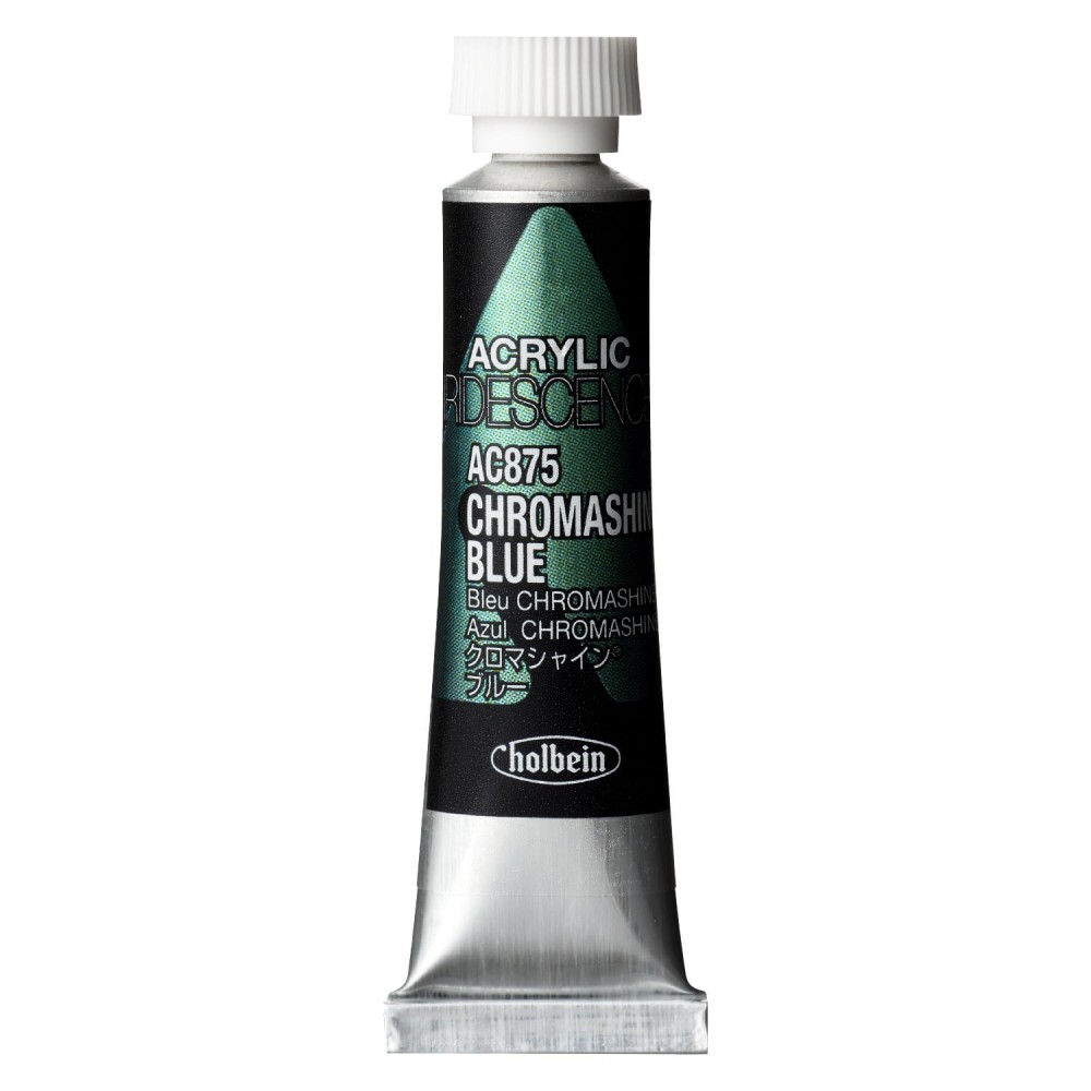 Farba akrylowa Iridescence Acrylic - Holbein - 875, Chromashine Blue, 5 ml