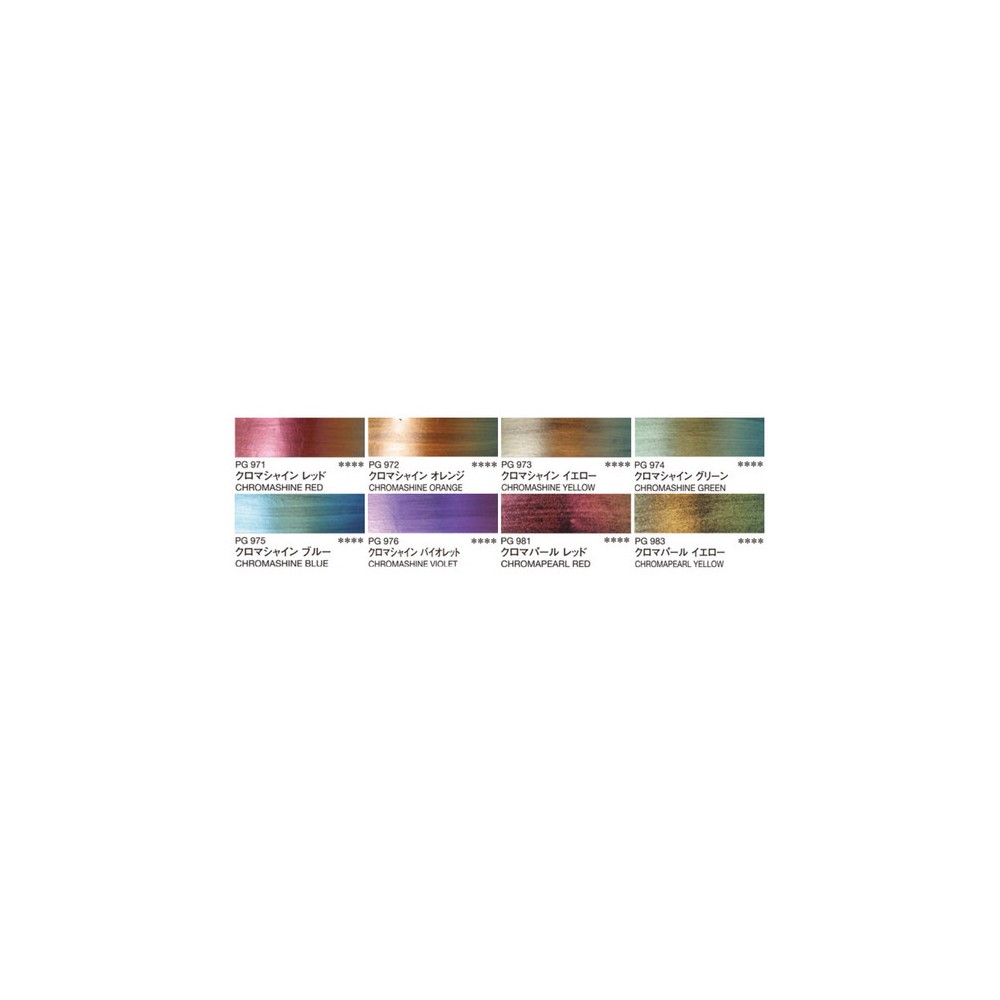 Farba akrylowa Iridescence Acrylic - Holbein - 874, Chromashine Green, 5 ml