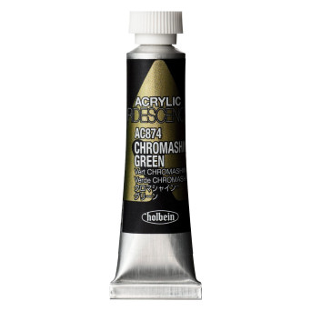Farba akrylowa Iridescence Acrylic - Holbein - 874, Chromashine Green, 5 ml