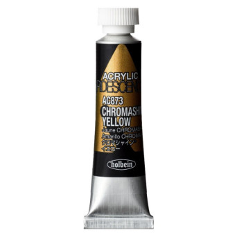 Farba akrylowa Iridescence Acrylic - Holbein - 873, Chromashine Yellow, 5 ml