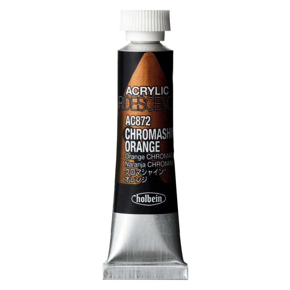 Farba akrylowa Iridescence Acrylic - Holbein - 872, Chromashine Orange, 5 ml
