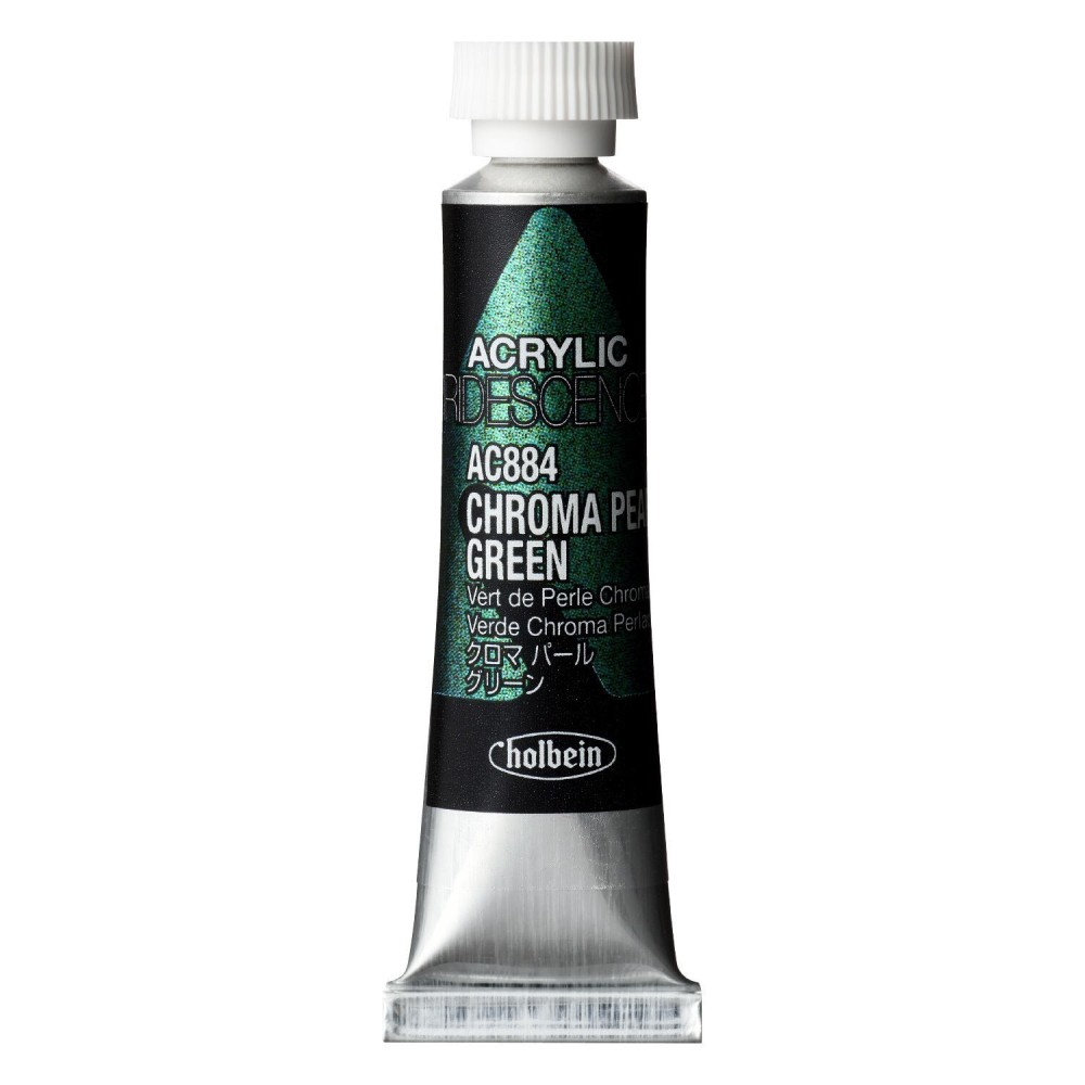 Farba akrylowa Iridescence Acrylic - Holbein - 884, Chroma Pearl Green, 5 ml