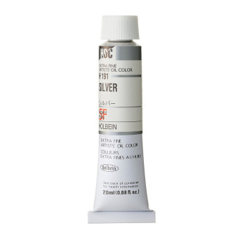 Farba olejna Artists' Oil Color - Holbein - 191, Silver, 20 ml