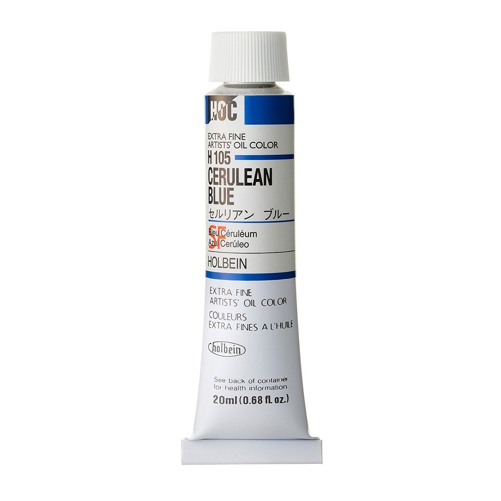 Artists' Oil Color - Holbein - 105, Cerulean Blue, 20 ml