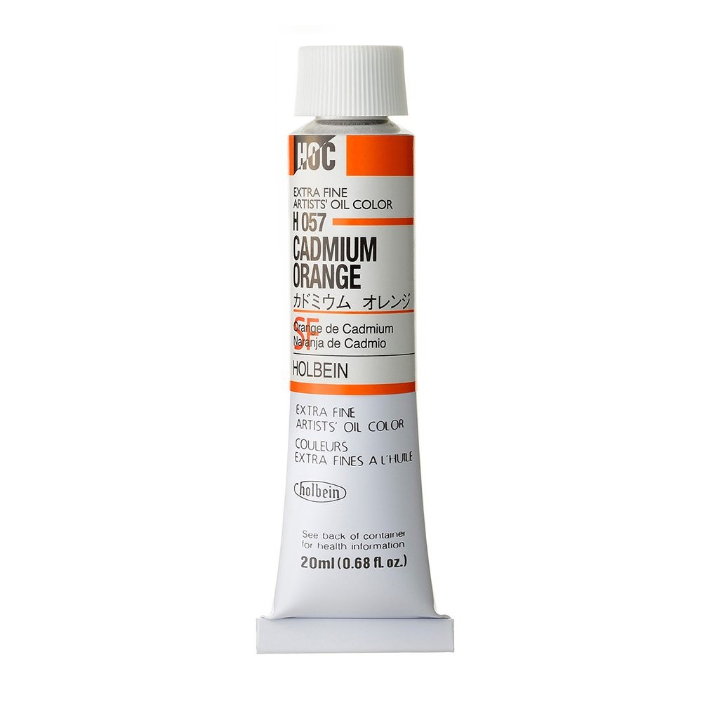 Artists' Oil Color - Holbein - 057, Cadmium Orange, 20 ml