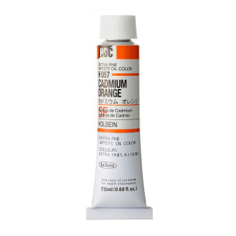 Artists' Oil Color - Holbein - 057, Cadmium Orange, 20 ml