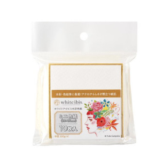 Shikishi White Ibis watercolor cardboard 7,5 x 7,5 cm - Holbein - cold pressed 300 g 10 pcs.