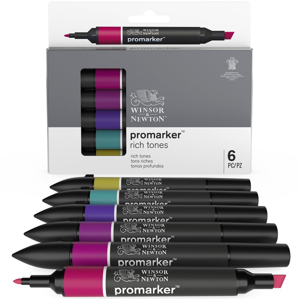 Zestaw Promarker - Winsor & Newton - Rich Tones, 6 szt.