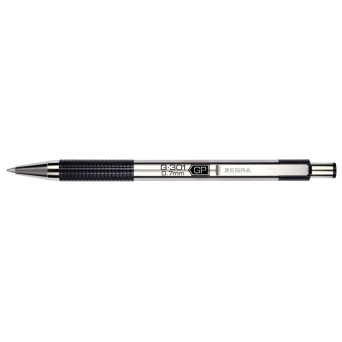 Długopis żelowy G-301 - Zebra - Black, 0,7 mm