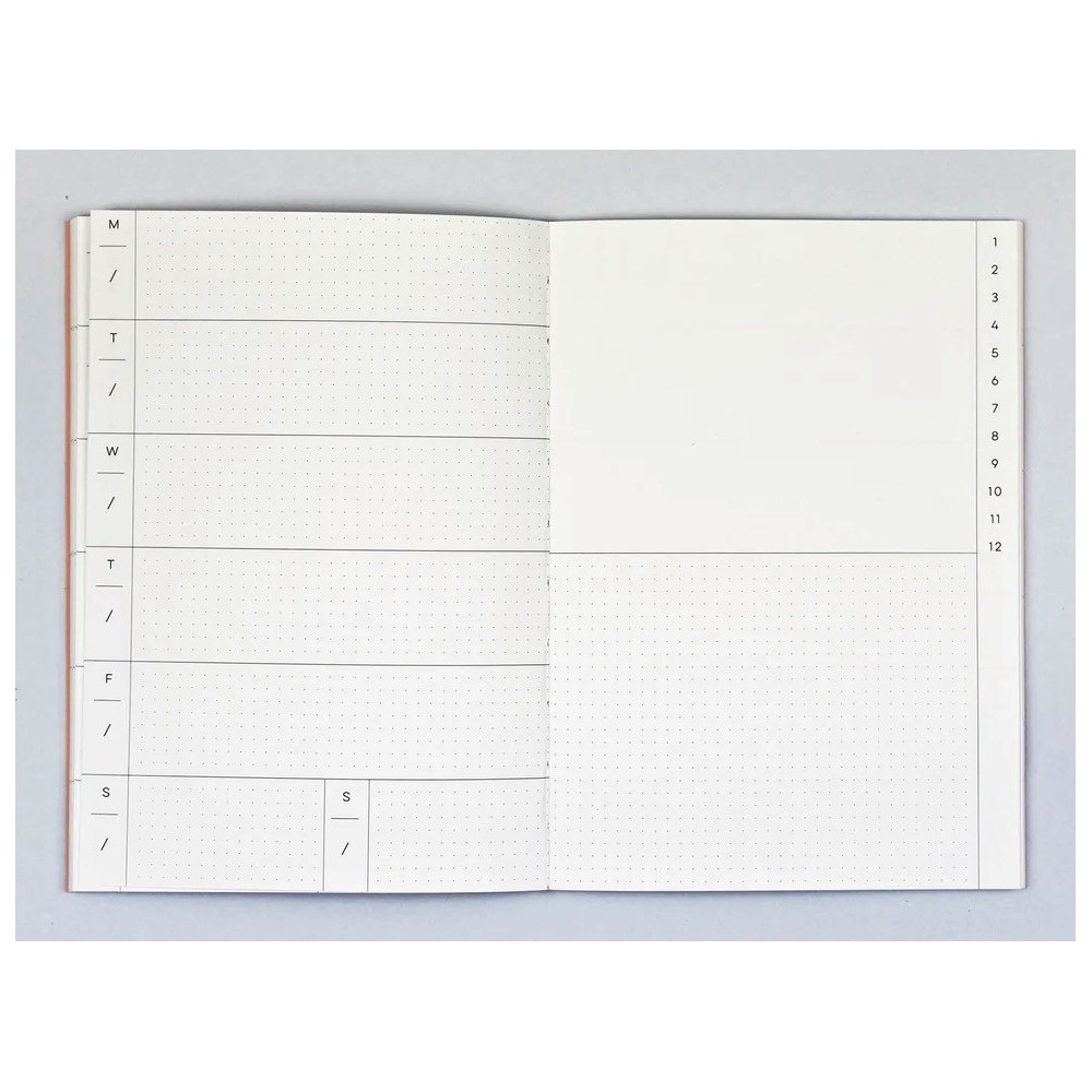 Planer tygodniowy Gradient A5 - The Completist. - 90 g/m2
