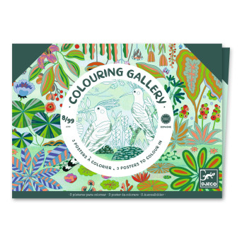 Colouring Gallery - Djeco - Jungle, 3 pcs.