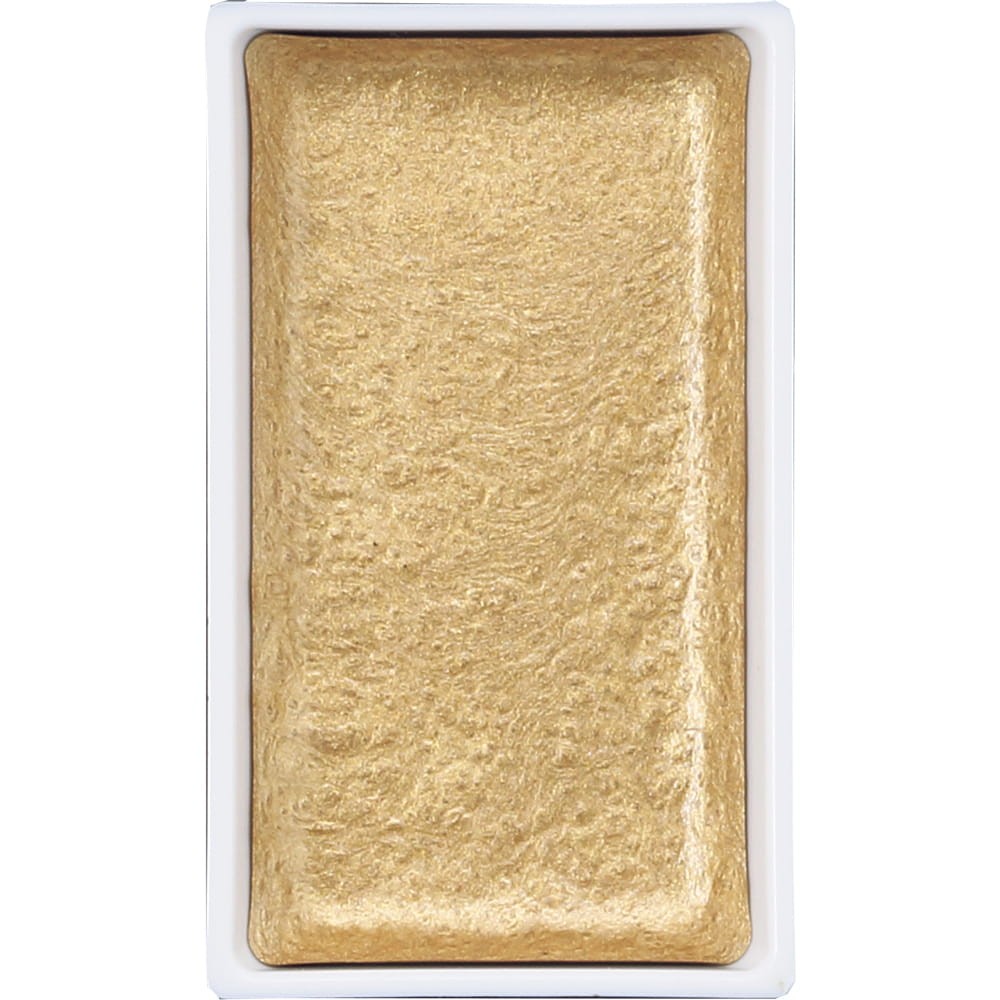 Farba akwarelowa w kostce Gansai Tambi - Kuretake - Champagne Gold