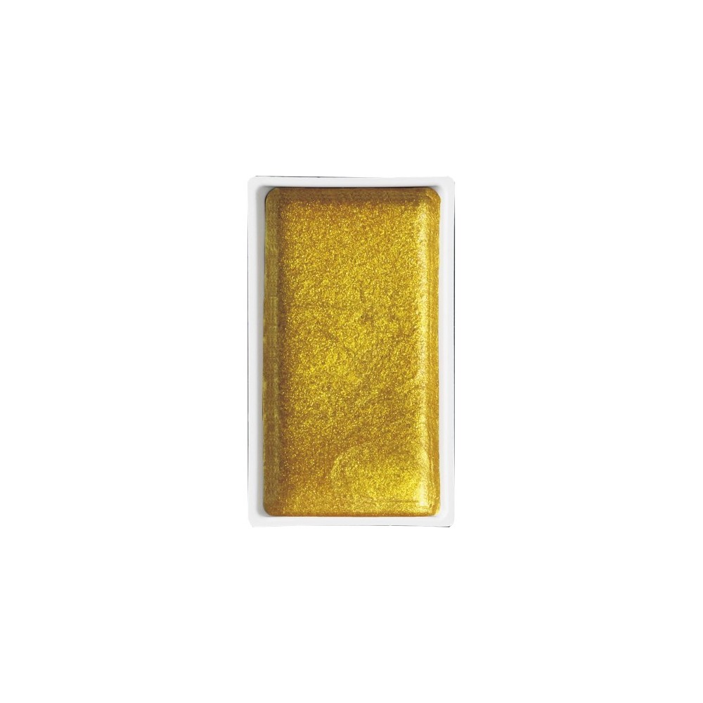 Farba akwarelowa w kostce Gansai Tambi - Kuretake - Yellow Gold