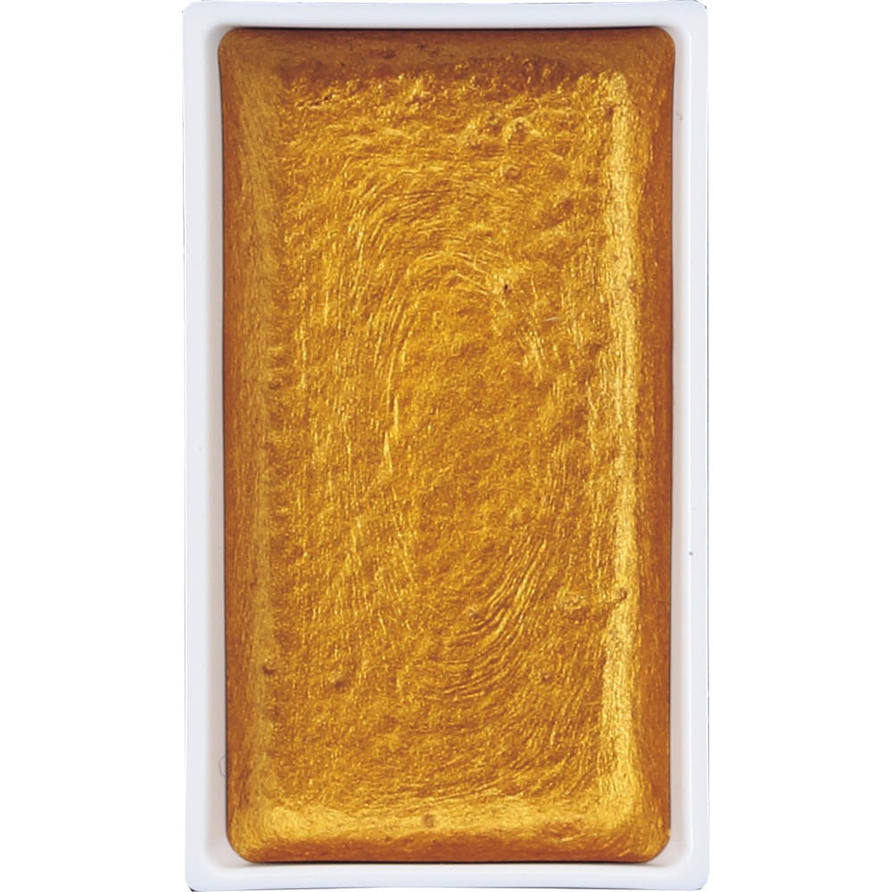 Farba akwarelowa w kostce Gansai Tambi - Kuretake - Red Gold