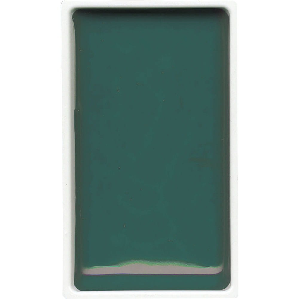 Farba akwarelowa w kostce Gansai Tambi - Kuretake - Billiard Green