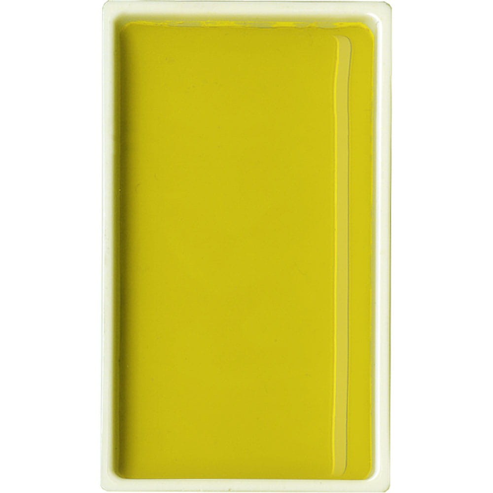 Watercolor paint pan Gansai Tambi - Kuretake - Saffron Yellow