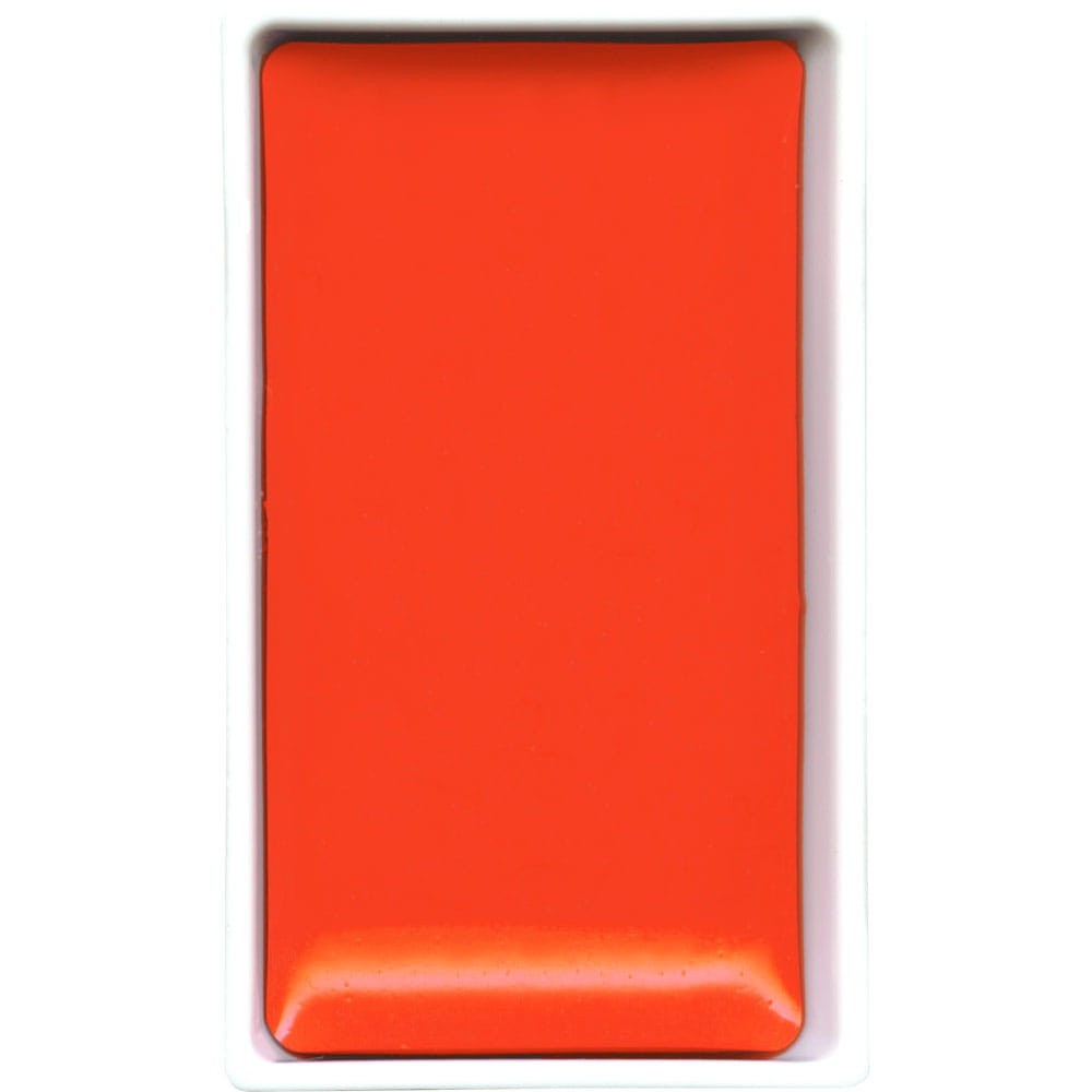 Watercolor paint pan Gansai Tambi - Kuretake - Vermillion