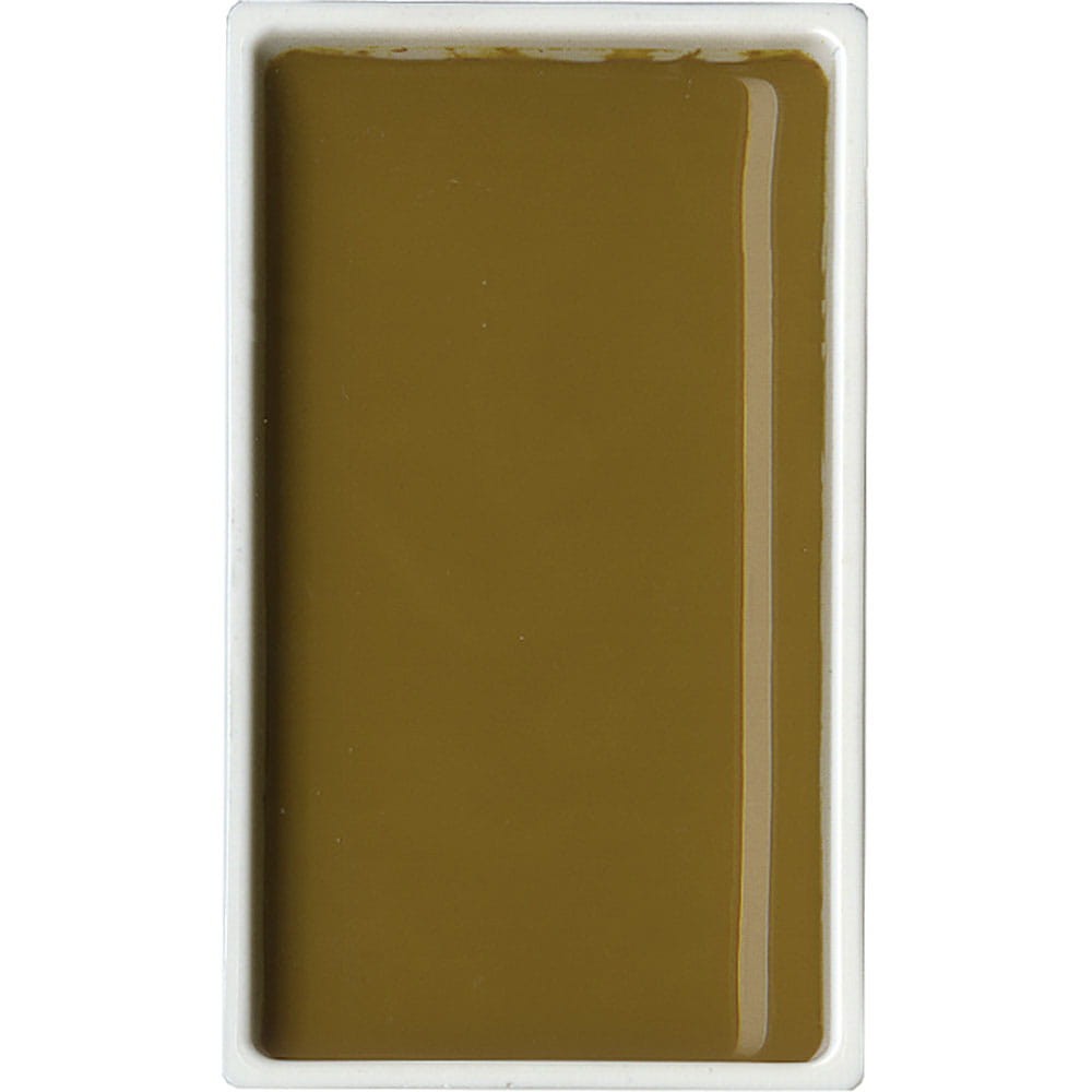 Farba akwarelowa w kostce Gansai Tambi - Kuretake - Yellow Brown