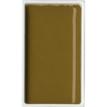 Watercolor paint pan Gansai Tambi - Kuretake - Yellow Brown